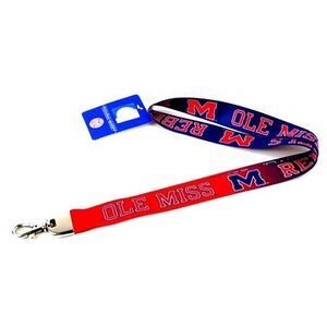 Ole Miss Rebels NCAA Ombre Lanyard